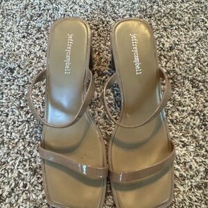 Jeffrey Campbell Tan Sandal Heel